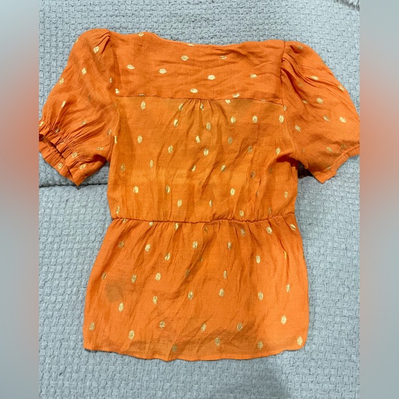 Orange and gold blouse - Picture 2 of 3
